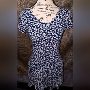 Womens S tshirt style form fitting summer dress . Short sleeves light weight.
